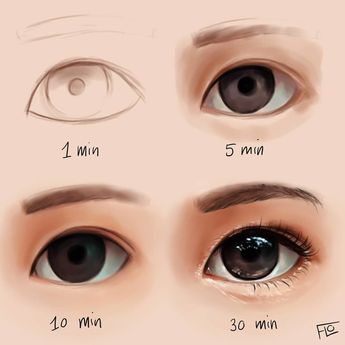 The Artist Shows How Much Time She Spends Creating Her Drawings. How To Color Eyes, Simple Digital Art, Mata Manga, Eye Coloring, Realism Artists, Digital Art Beginner, Eye Painting, Digital Painting Tutorials, Art Et Illustration