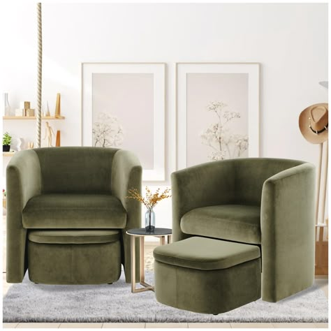 Home Lounge Ideas Seating Areas, Sitting Room Seating Ideas, Accent Chairs With Black Couch, Two Accent Chairs With Table, Soft House Decor, Sitting Nook In Living Room, End Of Bed Chairs, Bedroom Chairs Comfy, Sitting Chairs Living Room