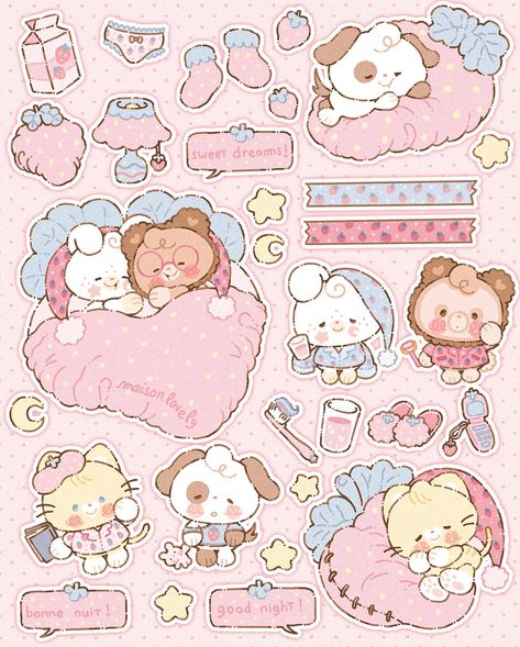 Another of our May Design - and probably my favorite one - Strawberry Night ! 🎀🍓✨🌙 #kawaiiart #kawaiiillustration #kawaiistickers #kawaiistationery #cuteart #cuteillustration #cutestickers #cutestationery #sanrio #rilakkuma #sumikkogurashi #mymelody #littletwinstars Sanrio Rilakkuma, Cute Scrapbook, Monthly Stickers, Cute Scrapbooks, Sticker Printable, Printable Sticker Sheets, 귀여운 음식 그림, Cocoppa Wallpaper, Kawaii Illustration