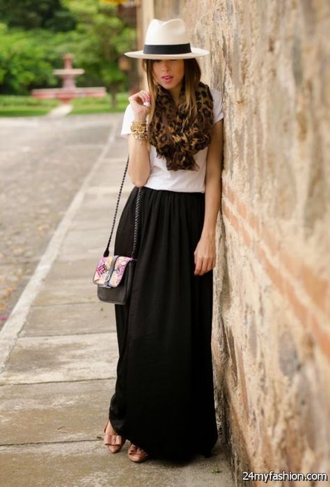 Black Long Skirt Outfit, Maxi Skirt Outfit, Rok Outfit, Church Clothes, Skirt Diy, Long Skirt Outfits, Maxi Skirt Outfits, Black Maxi Skirt, Trendy Skirts