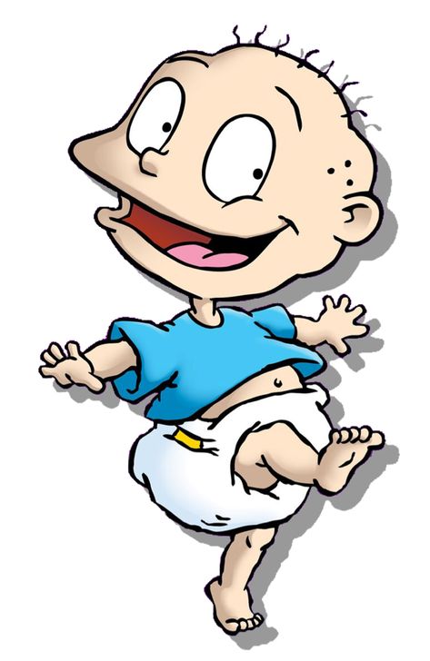 90s Nickelodeon Cartoons, Rugrats Characters, Rugrats Cartoon, Tommy Pickles, Nickelodeon 90s, Easy Cartoon Drawings, Nickelodeon Cartoons, 90s Cartoons, Cartoons Png