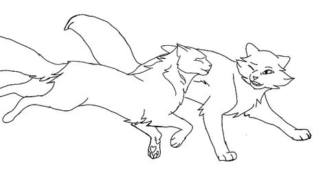 Warrior Cat Base Drawing Couple, Cat Bases F2u, F2u Warrior Cat Base, Cartoon Cat Drawing, Cat Template, Cats Art Drawing, Drawing Face Expressions, Warrior Cat Drawings, Warrior Cat Oc