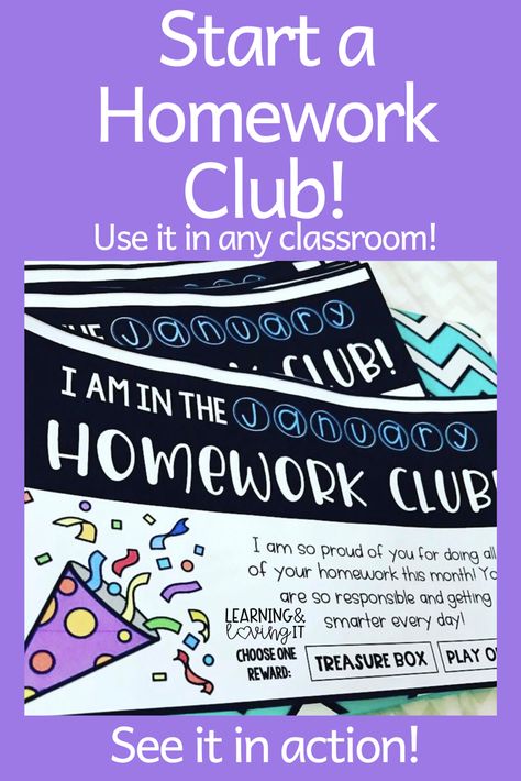 Homework Club Ideas Classroom, Homework 3rd Grade, 3rd Grade Homework, Homework Club, Homework Ideas, Tech Lab, Homework Folder, Organized Classroom, Teaching 5th Grade