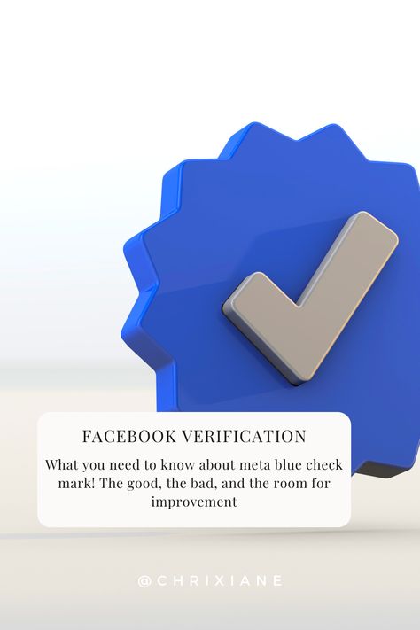 What you need to know about the blue check mark on Facebook and Instagram Mean To Be, Is It Worth It, Facebook Account, Product Review, It's Meant To Be, My Thoughts, The Bad, Worth It, The Process