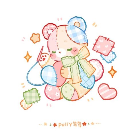 Doodles Cute, 귀여운 음식 그림, 강아지 그림, Animal Illustrations, Cute Animal Drawings Kawaii, Cute Doodles Drawings, Sew On Patch, Cute Kawaii Drawings, Cute Doodle Art