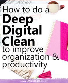 How to do a Deep Digital Clean - Minimalism to decrease overwhelm, create a clean canvas, and start over on your computer. Resume Folder, Computer Organization, Digital Declutter, Best Digital Planner, Digital Clutter, Brain Hacks, Computer Hacks, Computer Help, College Organization