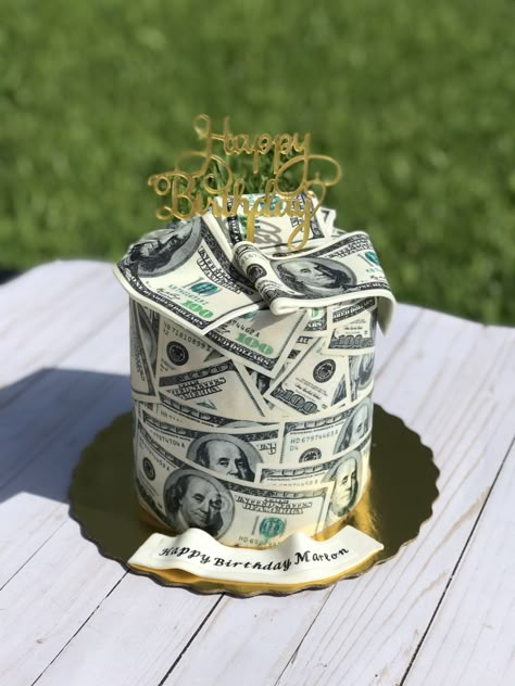 Cake Money Design, Money Birthday Cake For Men, Money Cake Birthday, Gemini Cake, Money Birthday Cake, Money Birthday, Money Cakes, Muzică Rock, Red Birthday Cakes