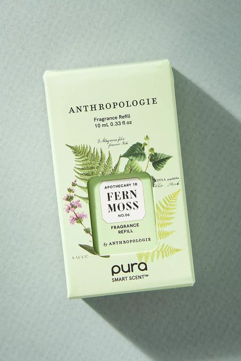 Pura x Anthropologie Fern Moss Home Fragrance Oil Refill | Anthropologie Fern Moss, Fragrance Sticks, Idea Aesthetic, Fresh Scents, Earthy Fragrance, Warm Fragrance, Mom Gift Ideas, Perfume Scents, Perfume And Cologne