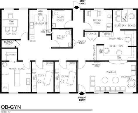 image Medical Centre Interior Design, Polyclinic Design Plan, Medical Clinic Floor Plan, Clinic Floor Plan, Hospital Layout, Brochure Design Ideas, Hospital Floor Plan, Consultation Room, Medical Clinic Design