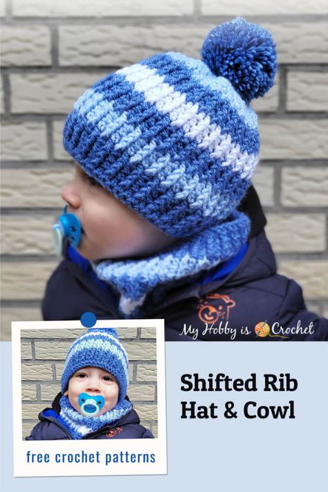 Crochet Hats For Boys Kids, Crochet Toddler Winter Hats, Crochet Hat And Scarf Set Pattern Free For Boys, Free Crochet Hat Patterns For Babies, Toddler Scarf Crochet Pattern Boy, Free Childs Crochet Hat Pattern, Kids Crochet Hats Boys, Crochet Hat And Cowl Set Free Pattern For Kids, Free Crochet Hat Patterns For Kids Boys