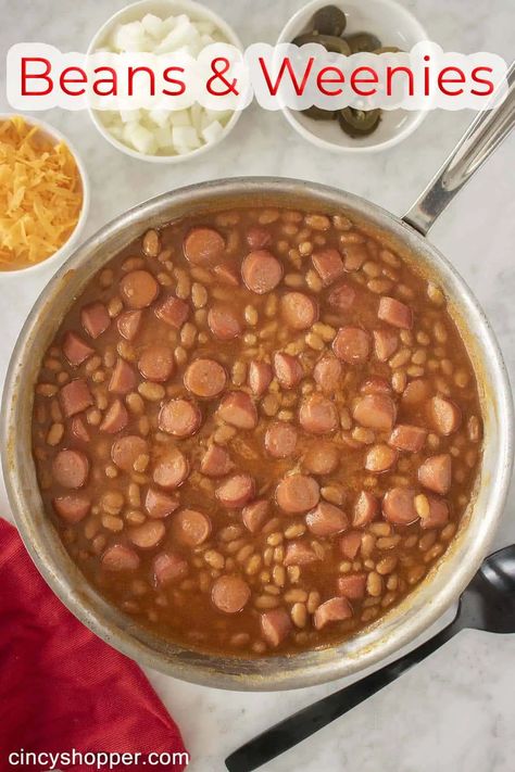 Bean And Weenies Recipe, Beanie Weinie Recipe, Pressure Canning Beanie Weenies, Bbq Beanie Weenies Recipes, Beans And Weenies, Hot Dogs And Beans, Beanie Weenies, Seasoning And Spice, Asian Noodle Recipes