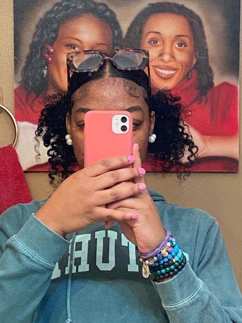 black girl hair inspiration 2 High Puffs Natural Hair, Two Low Puffs Natural Hair, Puffs Natural Hair, Curly Hair Ponytail, Curly Styles, Hair Puff, Black Ponytail Hairstyles, Quick Natural Hair Styles, Cute Curly Hairstyles