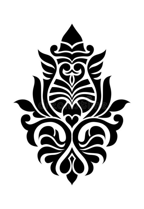 Damask Stencil Patterns, Motives Design, Indian Motif, Damask Patterns, Peacock Embroidery Designs, Damask Stencil, Stencil Fabric, Floral Stencil, Flower Drawing Tutorials