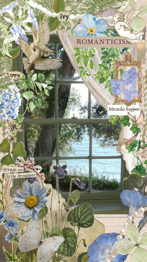 #vintage #nature #aesthetic #vibes #books #art #quotes #woman #blue #green #view Blue Cottagecore Aesthetic, Vintage Nature Aesthetic, Blue Cottagecore, Books Art, Aesthetic Vibes, Cottagecore Aesthetic, Vintage Nature, Beige Aesthetic, Nature Aesthetic