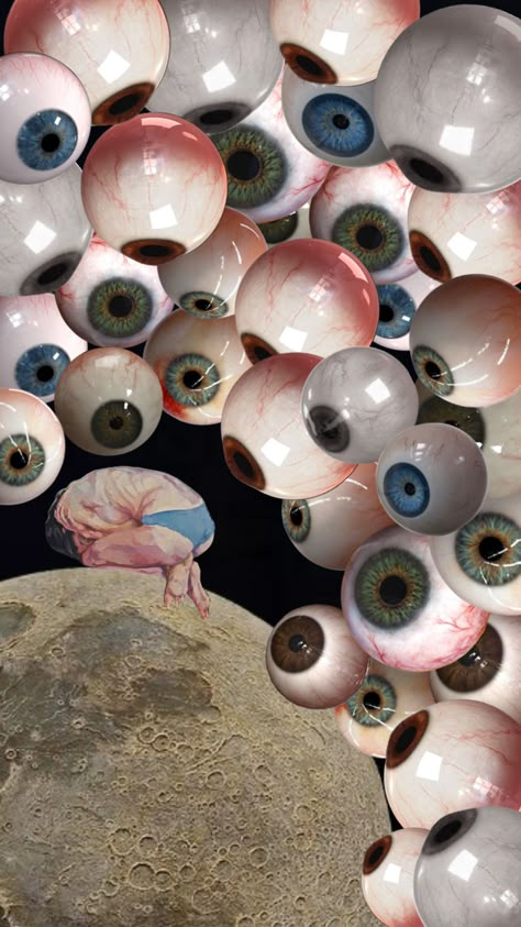 All Eyes On You, Multiple Eyes Art, Eyeball Collage, Eye Collage Art, Insane Eyes, Eye Collage, Eyes Collage, Eyes Everywhere, Google Backgrounds