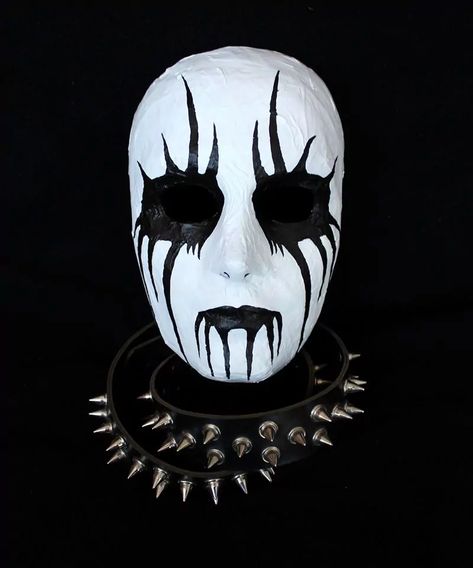 Corpse Paint Makeup Ideas, Black Metal Mask, Black Metal Makeup Man, Male Corpse Paint, Black Metal Face Paint, Goth Corpse Paint, Metal Makeup Men, Corpse Face Paint, Emo Face Paint