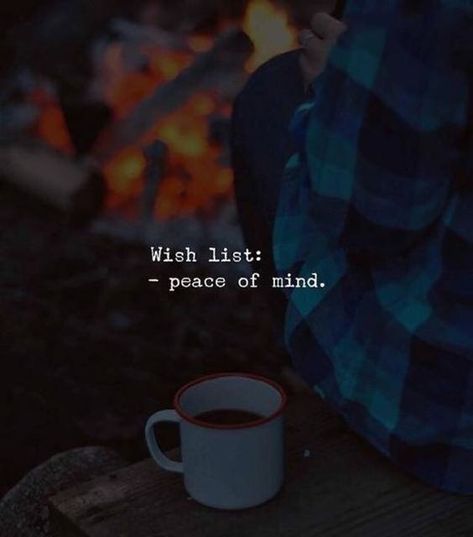 Wishlist: Peace Of Mind Pictures, Photos, and Images for Facebook, Tumblr, Pinterest, and Twitter Trendy Quotes, Visual Statements, A Cup Of Coffee, Self Quotes, New Quotes, Heartfelt Quotes, Reality Quotes, A Fire, Attitude Quotes