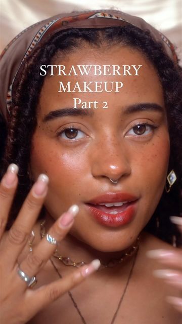 Ethereal Makeup Tutorial, Strawberry Makeup, Ethereal Light, Purple Blush, Blush Stick, Face Makeup Tips, Ethereal Makeup, Glowy Skin, Luminizer