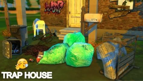 Sims 4 Hoarder Cc, Sims 4 Urban Pet Cc, Urban Clutter Sims 4, Sims 4 Trap House Clutter, Sims Trap House, Sims 4 Cc Hood Furniture, Sims 4 Home Clutter Cc, Sims 4 Cc Trashy Furniture, Urban Homes Sims 4