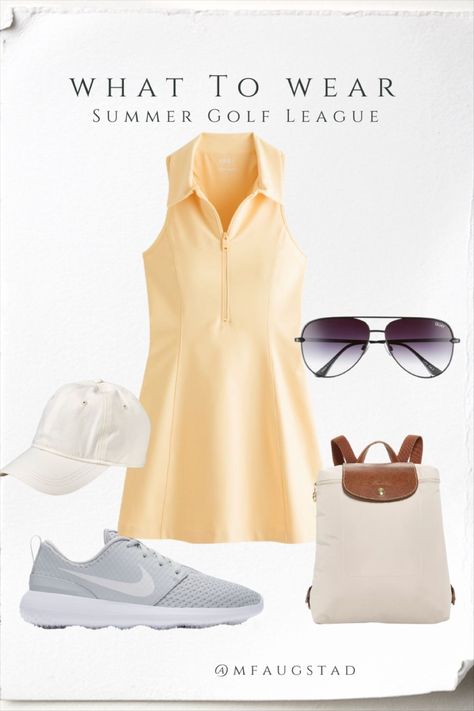 YPB sculptLUX Polo Mini Dress curated on LTK Golf Dress Outfit, Golf Fits, Outfit Golf, Cute Golf Outfit, Lady Golfers, Summer Athleisure, Outfit Workout, Cute Golf, Athleisure Summer