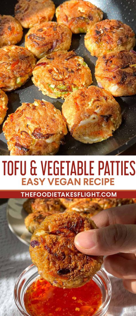 Tofu and Vegetable Patties Vegan Cabbage Patties, Tofu Loaf Recipes, Vegan Noom Recipes, Easy Fast Vegan Recipes, Non Asian Tofu Recipes, Vegan Tofu Broccoli Recipes, Tofu Recipes Gluten Free, Tofu Recipes Low Sodium, Healthy Vegan Wraps