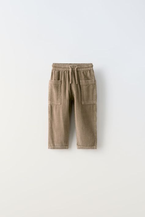 Baby Boys' Leggings and Pants | ZARA United States Zara Baby Boy, Boys Leggings, Varsity Sweatshirt, Elastic Waistband Pants, Velvet Suit, Zara Baby, Corduroy Trousers, Baby Jogger, Basic Shirts