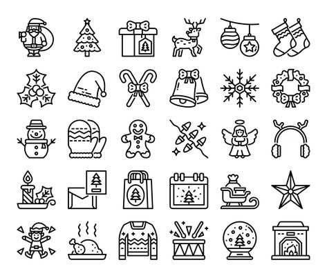 merry christmas outline vector icons Christmas Outline, Svg Crafts, Free Crafts, Free Cut Files, Svg Downloads, Cricut Free, Heart Tree, About Christmas, Free Svg Cut Files