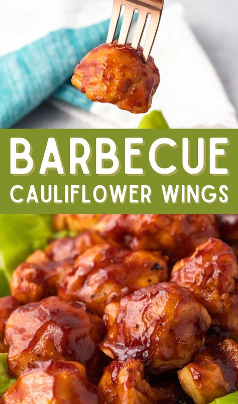 Vegan Barbecue Cauliflower Wings are delicious and easy to make. Great as a snack, appetizer, or even a light meal served with a salad. Vegan BBQ Bites perfect for any occasion. Barbecue Cauliflower, Bbq Bites, Vegan Barbeque, Teriyaki Cauliflower, Bbq Cauliflower Wings, Vegan Cauliflower Wings, Bbq Snacks, Bbq Cauliflower, Gluten Free Bbq