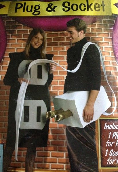 Plug And Outlet Costume, Couples Costume, Plug Socket, Couples Costumes, Halloween Ideas, Camping Trips, Halloween Costumes, Outlet, Party Ideas