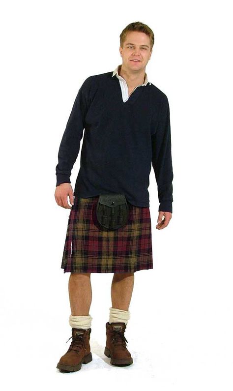 Irish Casual Kilt by Scotweb Tartan Mill Burns Night Outfits, Wedding Kilts For Men, Men In Kilt With Tattoos, Man In Kilt, Le Kilt, Irish Kilt, Kilts Men Under The, Boys Wearing Skirts, Scotland Kilt