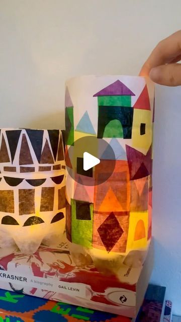 Little Artists | Art Education projects with a difference on Instagram: "TISSUE PAPER LANTERNS ✨ for those in the Northern Hemisphere, there’s still time to brighten the dark winter days with these lovely tissue paper lanterns. Fabulous for hanging as a group in the classroom or home, they’re a joy to make and magical to watch light up. Our video tutorial for these is available now in our online classroom ✨ become a member with us to start making today 🧑🏼‍🎨🌈🎨 #thelittleartistsroom" Winter Luminaries, Paper Lantern Making, Kids Lantern, Lantern Making, Tissue Paper Lanterns, Lantern Crafts, Art Education Projects, Stained Glass Candle Holders, Tissue Paper Art