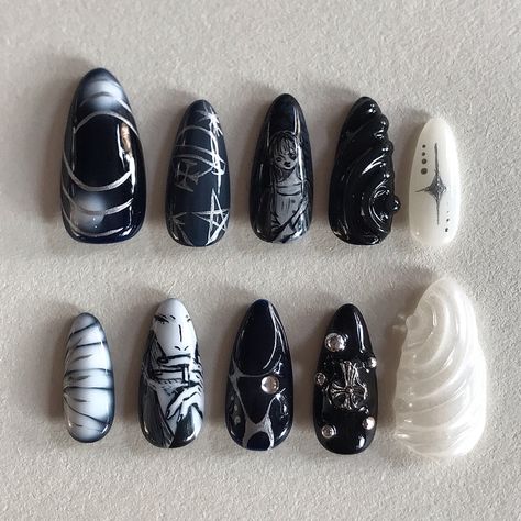 By Seraa_studio IG Inspired Nails, The Beast, Witch, Nails