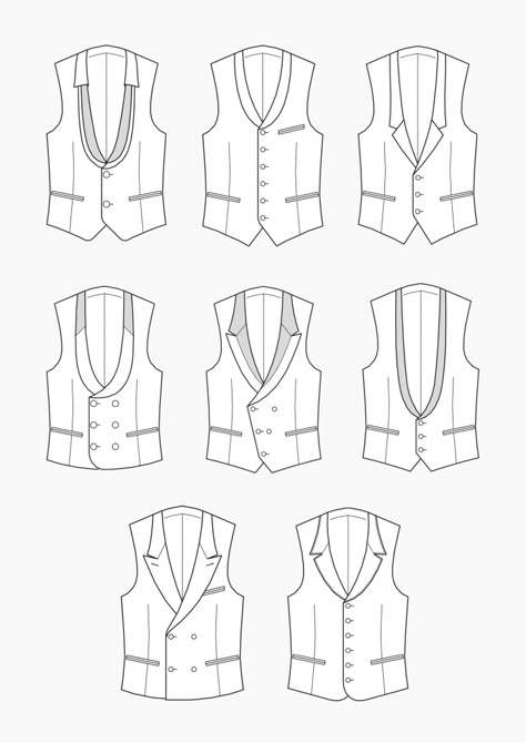 Basic Pattern Block Men's Vest Suit Jacket Pattern Mens, Mens Suit Pattern, Suit Designs Drawing, Suit Patterns Men's, Vest Drawing, Mens Vest Pattern, Mens Suits Pattern, Suit Illustration, Suits Pattern