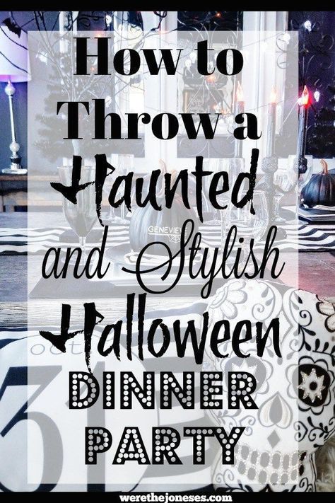 Black And White Halloween Decor, Classy Halloween Party, White Halloween Decor, White Halloween Party, Halloween Dinner Party, Modern Halloween Decor, Spooky Dinner, Classy Halloween Decor, Classy Halloween