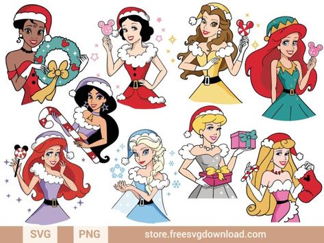 Christmas Archives - Store Free SVG Download Disney Christmas Clipart, Christmas Disney Princess, Disney Princess Christmas, Bauble Ideas, Disney Characters Christmas, Nightmare Before Christmas Pumpkin, Princess Christmas, Christmas Pumpkins, Baby Avengers