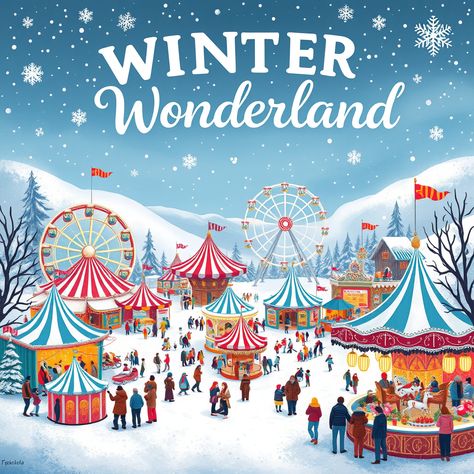 Whimsical Winter Carnival

#winterwonderland #carnivalart #festivefun #art #poster Christmas Carnival Poster, Worlds Fair Poster, Carnival Pubmat, Retro Carnival Poster, Carnival Images, Carnival Poster, Christmas Poster Design, Winter Carnival, Carnival Art