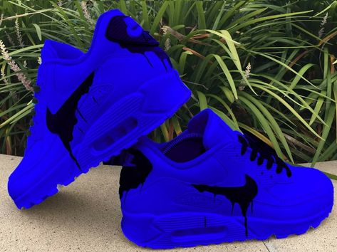 Royal blue sneakers