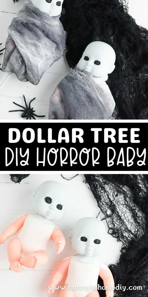 Creepy Dolls Diy Halloween Decorations Ideas, Halloween Stick Crafts, How To Make Zombies For Halloween, Creepy Doll Decor Halloween Decorations, Creepy Doll Room Haunted Houses, Dollar Halloween Decorations, Halloween Doll Decorations Scary, Easy Cheap Diy Outdoor Halloween Decorations, Diy Halloween Monsters