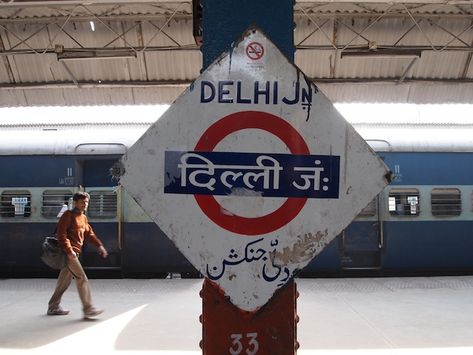 Delhi | old station sign Devanagari Typography, Golden Triangle India, Old Delhi, Delhi Travel, Adventure Trips, Asia Trip, Airport Taxi, Travel Luxury, Budget Holidays