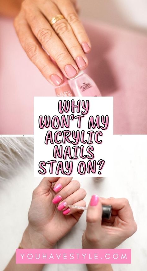 How To Fix Acrylic Nails At Home, How To Get Your Acrylic Nails Off, How To Make Acrylic Nails Last Longer, How To Fix Nails After Acrylics, Acrylic Nail Filing Tips, How To Make Fake Nails Stay On Longer, Take Off Acrylic Nails, Nail Falling Off, Remove Acrylics