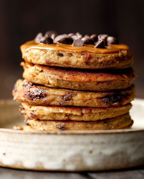 Tofu Pancakes, Vegan High Protein, Fudge Dessert, Unflavored Protein Powder, Pancakes Vegan, Sweet Potato Cake, Salted Caramel Fudge, Pancake Recipes, Vegan Dark Chocolate