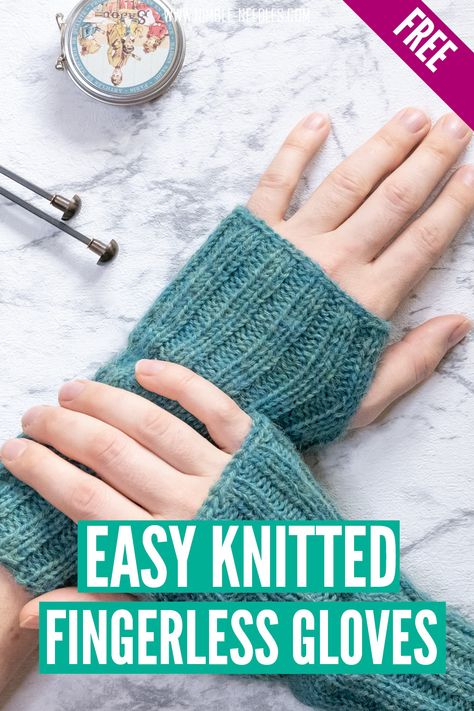 Finger Less Gloves Knitting, Easy Gloves Knitting Pattern, Knitting Patterns Free Fingerless Gloves, Knitting Gloves Fingerless, Fingerless Glove Knitting Patterns Free, Knitting Mittens For Beginners, How To Knit Fingerless Gloves Easy, How To Knit Gloves For Beginners, Easy Knit Mittens For Beginners