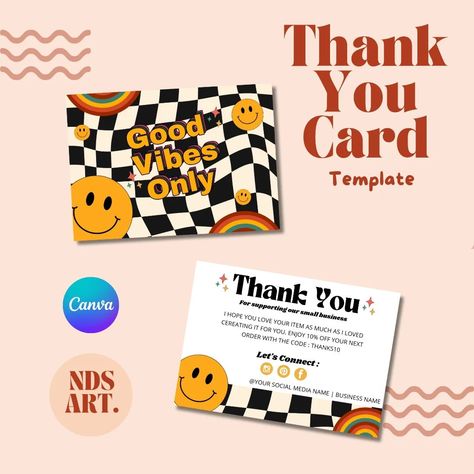 BUNDLING 4 THANK YOU CARD TEMPLATE CANVA PRO ONLY 55K THEME : RETRO & GROOVY 🚫DO NOT COPY DESIGN🚫 MINAT? DM📩 #thankyoucard #thankyoucarddesign #thankyoucardmurah #thankyoucardmedan #thankyoucardset #canvadesign #smallbusiness #smallbusinessowner Copy Design, Interesting Facts About Me, Thank You Card Design, Fun Facts About Yourself, Business Thank You Cards, Groovy Retro, Retro Theme, Retro Groovy, Business Thank You