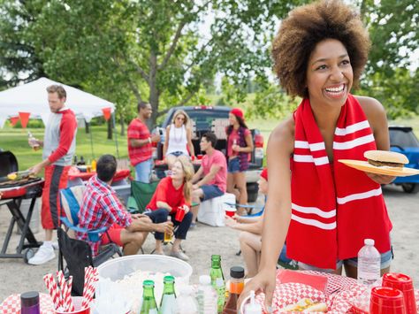 Fan-Favorite Foods : When the typical burgers and dogs just won't do, these NFL and collegiate teams have a few fans who know how to host a tailgate to remember. "Tailgating is the original Facebook, but when you like somebody in the parking lot, you get food," laughs Joe Cahn, who has been to more than 1,000 tailgates in 20 years and is the self-proclaimed  commissioner of tailgating. "And the menu is unique everywhere you go."   Here are 10 teams across the co... Parking Lot Tailgate, Mexican Meatballs, Marshmallow Bars, Beef Dip, Meatball Sandwich, Tailgating Recipes, Kitchen Games, Tailgate Food, Food Network Magazine