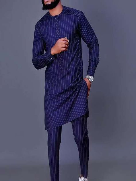 African Suit, Suit Man, Sets Outfit, Blouse Man, Striped Pant, African Clothing For Men, African Men Fashion, Blazer Shirt, Suit Shirts