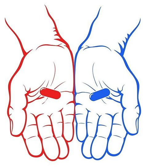 Red Or Blue Pill Tattoo, Matrix Red And Blue Pill Tattoo, Blue Drawings, Blue Pill, Hand Drawing Reference, Car Artwork, The Rabbit Hole, Black Artwork, Flash Art