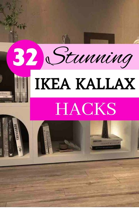 Discover 5 innovative ways to revamp your Ikea Kallax unit and infuse style into your space. Transform the ordinary into extraordinary with these clever hacks that showcase your creativity and elevate the aesthetic of any room. Explore chic modifications that bring a touch of sophistication to your home decor effortlessly. Whether you're aiming for a modern or vintage look, these easy changes can make a significant impact on refreshing and upgrading your living spaces. Ikea Kallax Hack Coffee Bar, Ikea Kallax Decorating Ideas, Kallax Alcove Hack, Kallax Hacks Living Room, Upcycle Kallax Unit, Kallax Unit Ideas, Kallax Hack Bedroom, Ikea Kallax Room Divider Ideas, Lixhult Ikea Hack