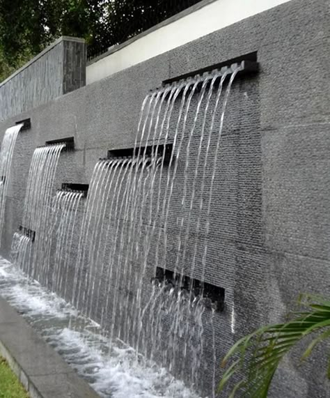 Oasis Landscape, Landscape Fountain, Stone Water Features, Water Wall Fountain, Kolam Air, Outdoor Wall Fountains, Water Fountain Design, Modern Fountain, Taman Air