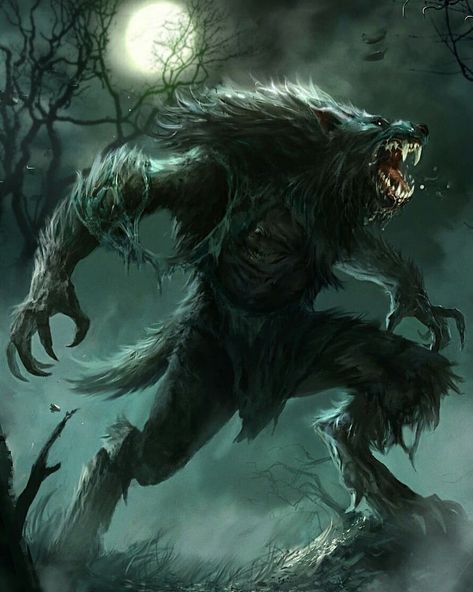 Wolf Lore Central 🌐 on Instagram: “Werewolf Transformations Explained:  People have popularized the depiction of men transforming into a wolf like creature on the night of a…” Scary Monster, Autumn Moon, Wolf Artwork, Rpg Characters, Werewolf Art, Pathfinder Rpg, Vampires And Werewolves, World Of Darkness, 다크 판타지