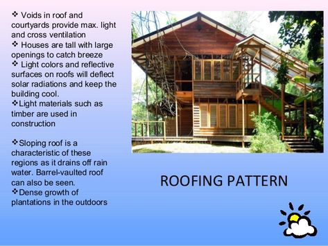 House Design For Hot Climate, Hot Humid Climate House Design, Hot And Dry Climate Architecture Design, Cold Climate Architecture, Micro Climate Architecture, Hot And Humid Climate Architecture, House Ventilation, Architectural Thesis, Tropical Modernism